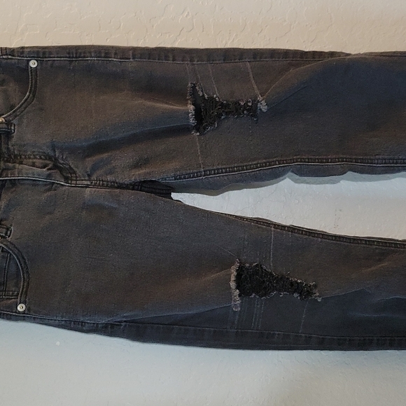 GUESS Tahiana Fit Distressed High Waist Skinny Faded Thin Jeans 25 - Picture 3 of 12